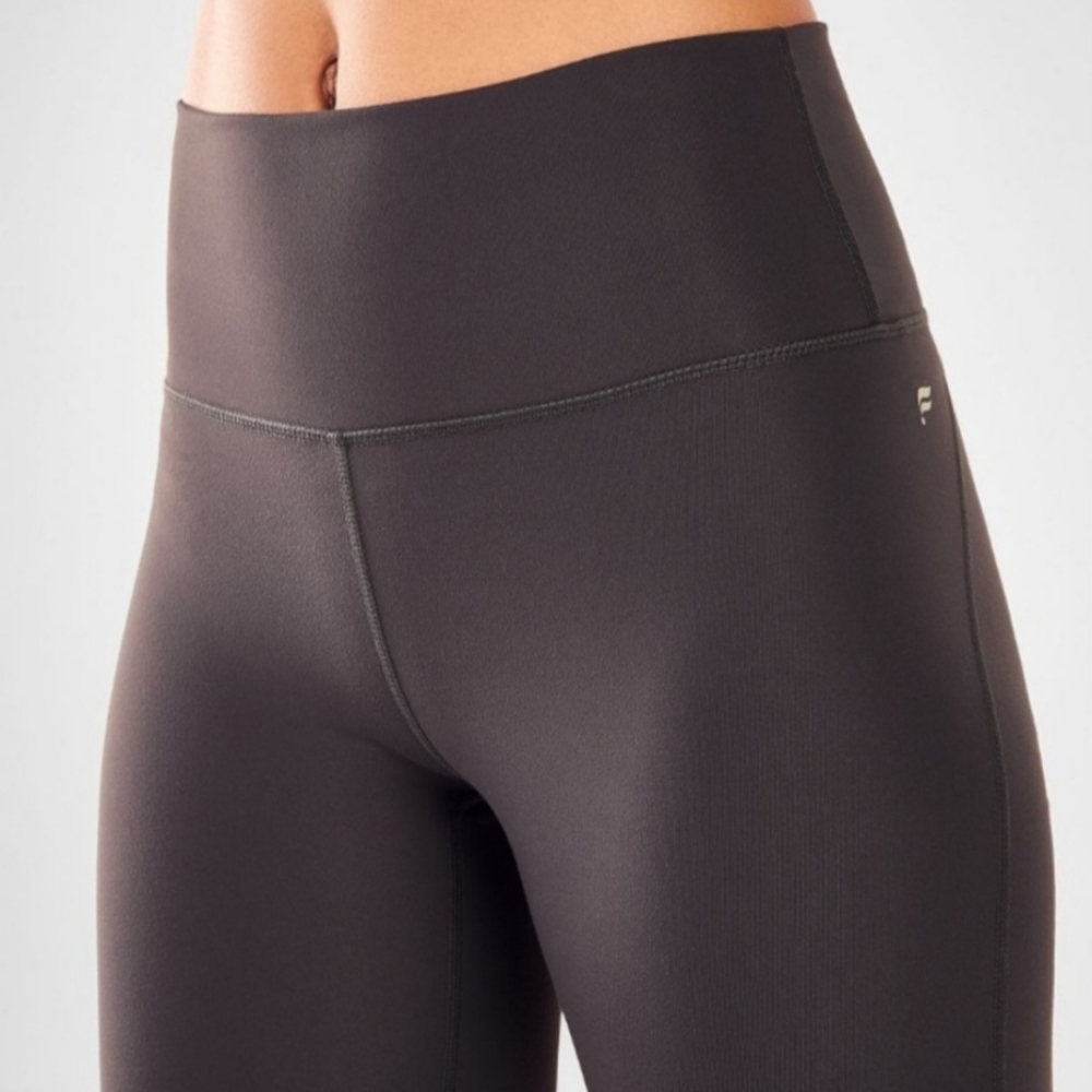 Fabletics Drawstring Leggings, Solid Black - image 3